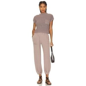Free People Taupe Track Pants
